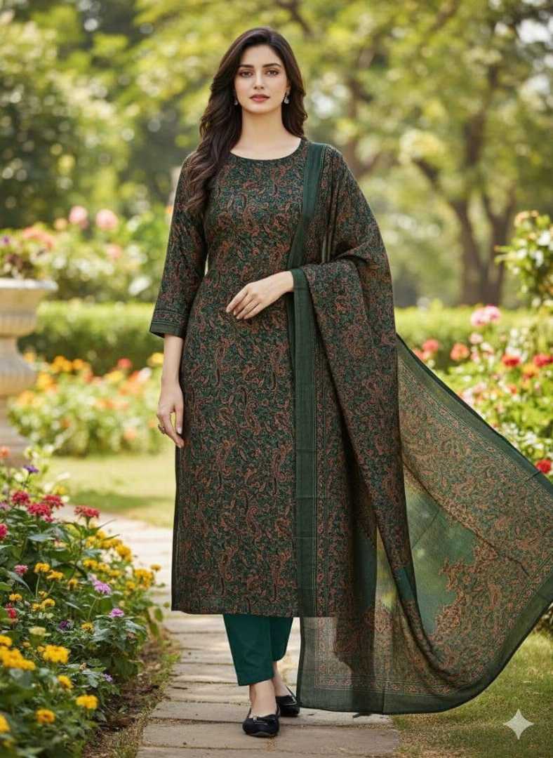 Bonoful,Joypuri,Pure,Cotton,Three,Piece,