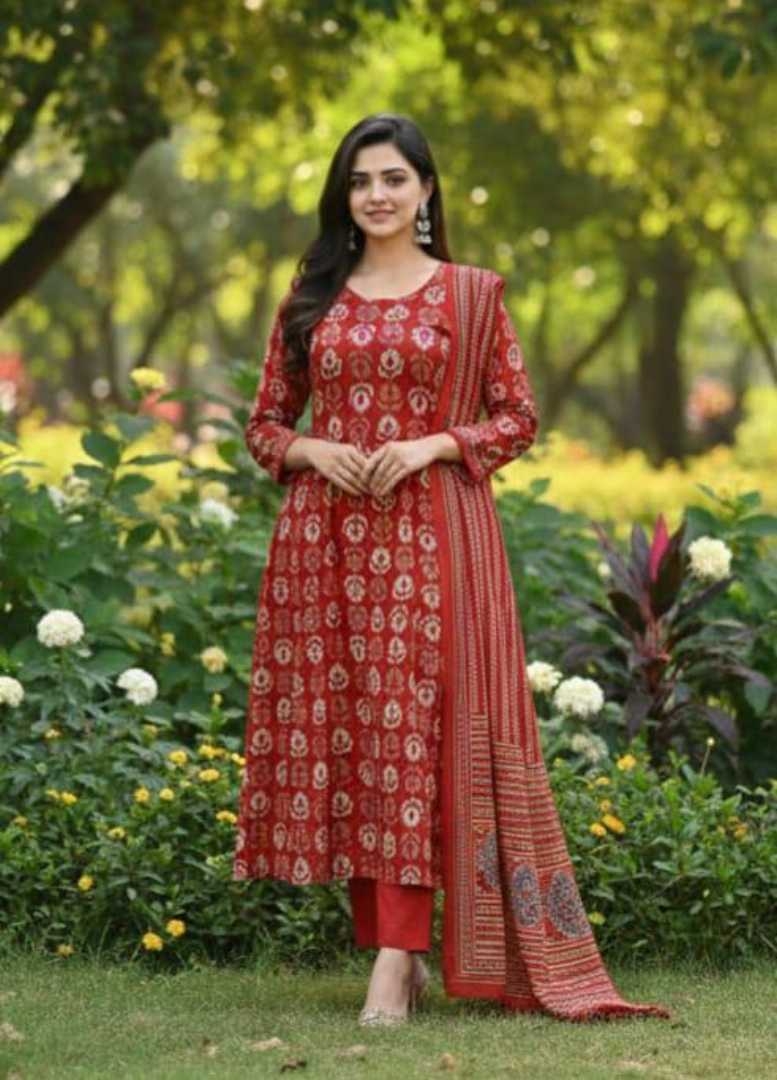 Bonoful,Joypuri,Pure,Cotton,Three,Piece,
